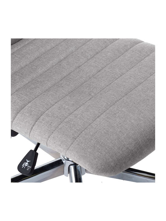 Rotating Chair Visitor with Wheels in Gray Color 56x43x84cm 2pcs