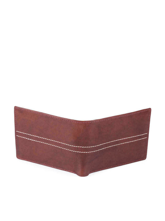 AN Leather Men's Wallet Classic Burgundy