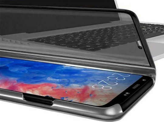 Hurtel Clear View Buchen Sie Kunststoff Schwarz (Realme 8/8 Pro)