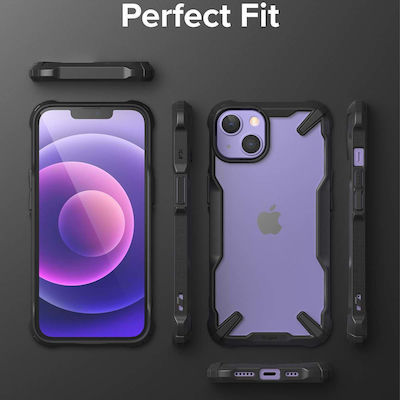 Ringke Fusion X Back Cover Πλαστικό / Σιλικόνης Ανθεκτική Μαύρο (iPhone 13)