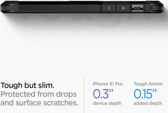 Spigen Tough Armor Back Cover Plastic / Silicone 2mm Black (iPhone 13)