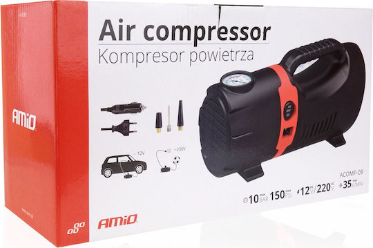 AMiO Tire Pumpe 150PSI mit Kabel 12V