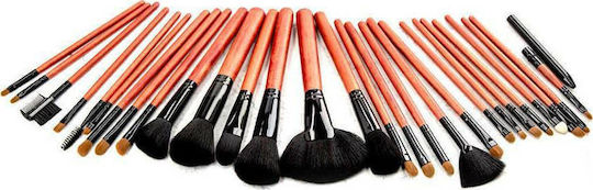 Tools for Beauty Επαγγελματικό Σετ με Πινέλα Μακιγιάζ από Συνθετική Τρίχα Cherry Black 28τμχ