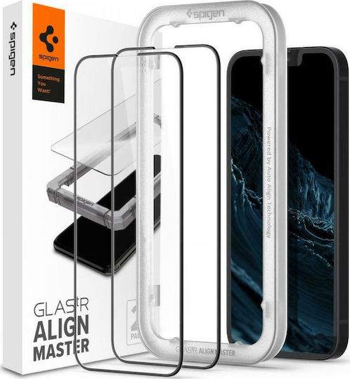 Spigen GLAS.tR ALIGNmaster Sticlă călită pe toată fața 2buc (iPhone 13 mini) AGL03398