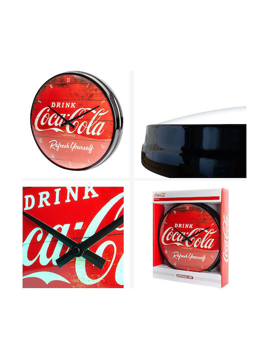 Nostalgic Art Coca-cola Wanduhr Metallisch Rot Ø31cm