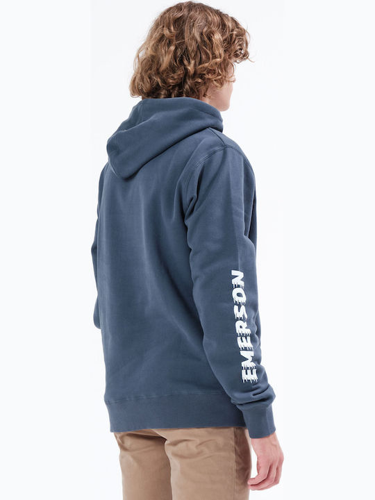 Emerson Herren Sweatshirt mit Kapuze und Taschen Midnight Blue