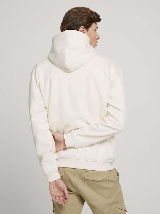 Tom Tailor Men's Sweatshirt with Hood Beige