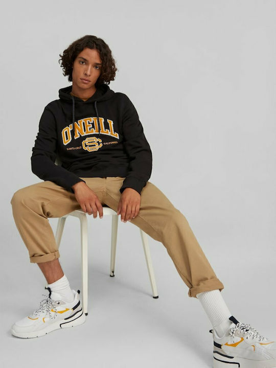 Surf State Sweatshirt with Hood Black