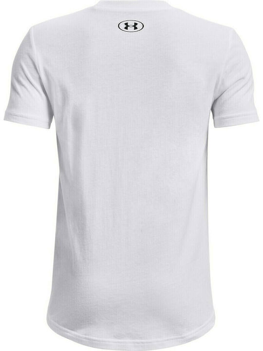 Kids' T-shirt White Sportstyle Logo Ss