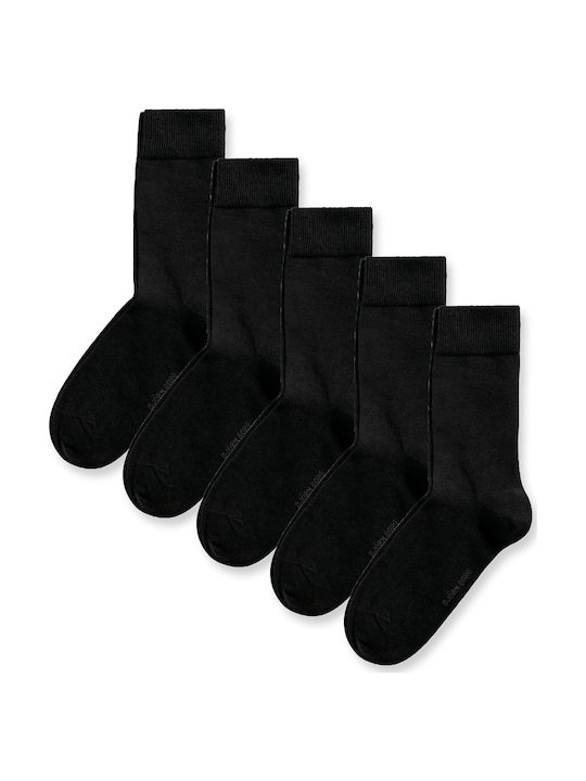 Björn Borg Men's Solid Color Socks Black 5Pack