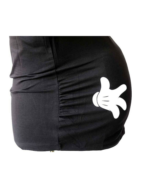 Mickey Mouse D13058 T-shirt Εγκυμοσύνης Μαύρο