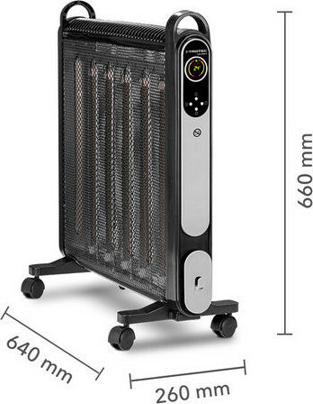 Trotec TCH 2050 E Convector Electric De Pardoseală 2000W Mic Cu Termostat Electronic 64x66cm Negru