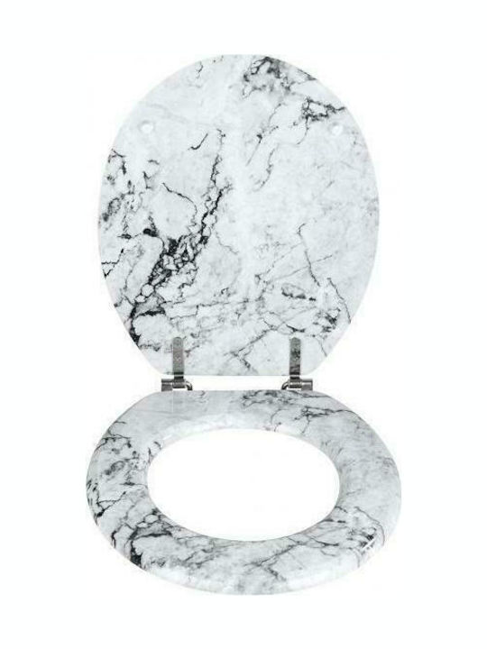 Wenko Onyx Καπάκι Λεκάνης Ξύλινο 37x42.5cm Λευκό