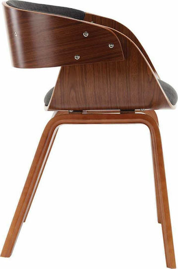 Stühle Speisesaal Grey / Brown 4Stück 53x52x70cm