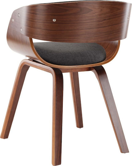 Stühle Speisesaal Grey / Brown 4Stück 53x52x70cm