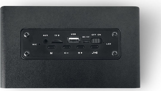 NOD Rock Concert Bluetooth Speaker 10W with Radio and Battery Life up to 5 hours Black