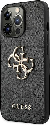 Guess 4G Big Metal Logo Plastic Back Cover Gray (iPhone 13 Pro)