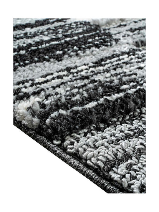 Madi Street Covor Rectangular cu franjuri Gri