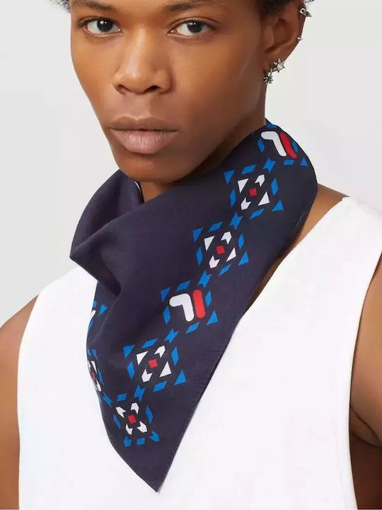FILA Compass Print Bandana Γυναικείο Φουλάρι Navy Μπλε