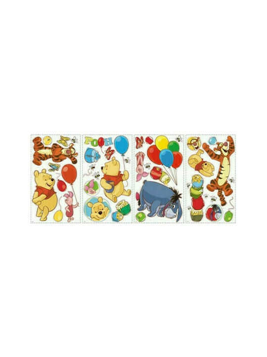 RoomMates Decor Детска стикерна за стена Стена Winnie the Pooh 38бр