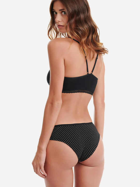 Bamboo Γυναικεία Boxer 2Pack Black/Beige