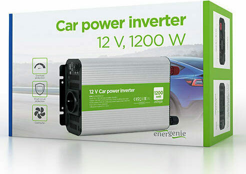 Energenie Car Inverter 1200W to Converter 12V DC in 230V AC with 1xUSB