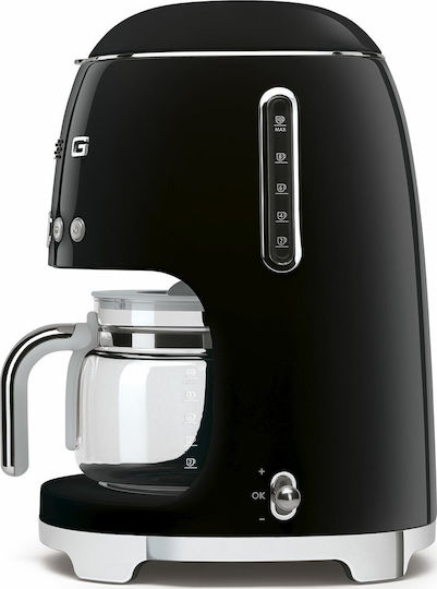 Smeg Programmable Filter Coffee Machine 1050W Black