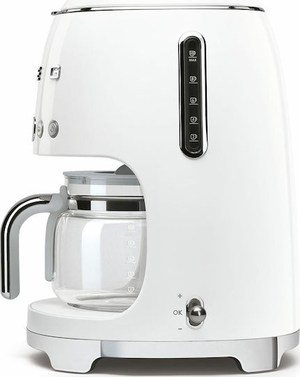 Smeg Programmable Filter Coffee Machine 1050W White