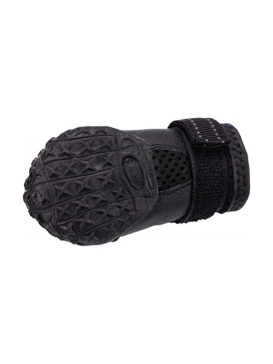 Trixie Walker Active Shoes Dog with Velcro Black 2 pieces in Black Color