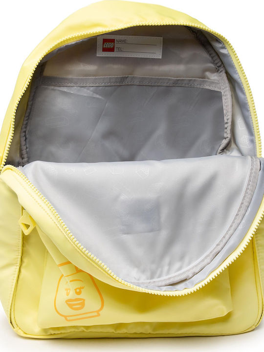 LEGO Tribini Joy Emoji School Bag Backpack Elementary, Elementary Yellow 17Liters