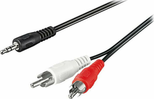 Goobay Cablu Audio Jack 3.5mm Male RCA De Sex Masculin Negru 5m 50195