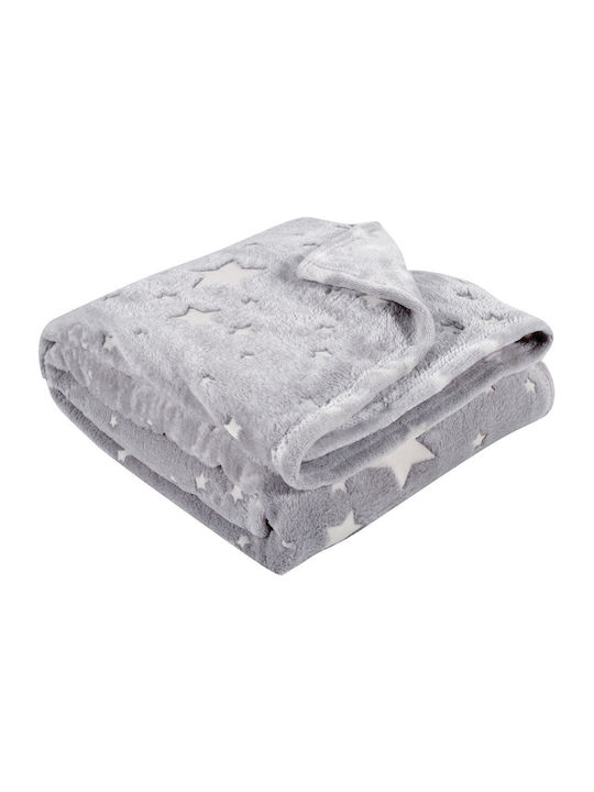 Das Home Blanket Cot 4771 Fleece Gray 110x150cm