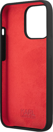 Karl Lagerfeld Stack Logo Задна корица Пластмаса Черен (iPhone 13 Pro)