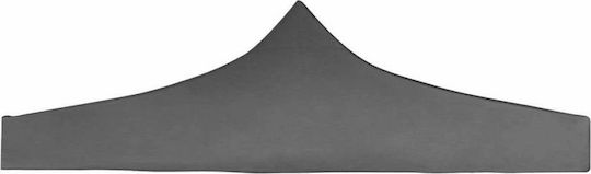 vidaXL Square Cover for Kiosk Gray with PVC Coating 3x3m
