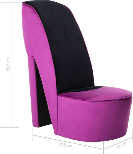 Catifelat Violet 43x82.5x85.5cm