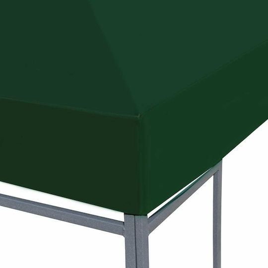 vidaXL Gazebo Cover 310gr/m² Green with PVC Coating 3x4m