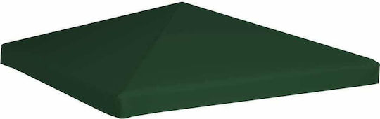 vidaXL Square Cover for Kiosk Green with PVC Coating 3x3m 310gr/m²
