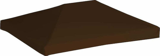 vidaXL Κάλυμμα για Κιόσκι 310gr/m² Καφέ με Επίστρωση PVC 3x4m