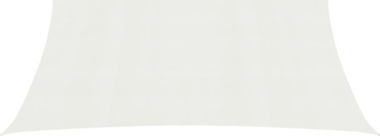 vidaXL Правоъгълена Shade Sail Бял С парчета 4x7m 160гр/кв.м изработен от HDPE 160gr/m²