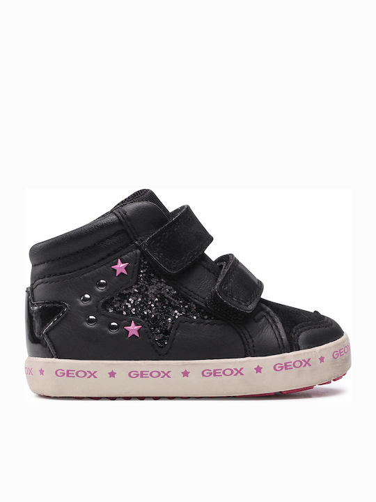 Geox Kids Sneakers High Kilwi Anatomic with Scratch Black