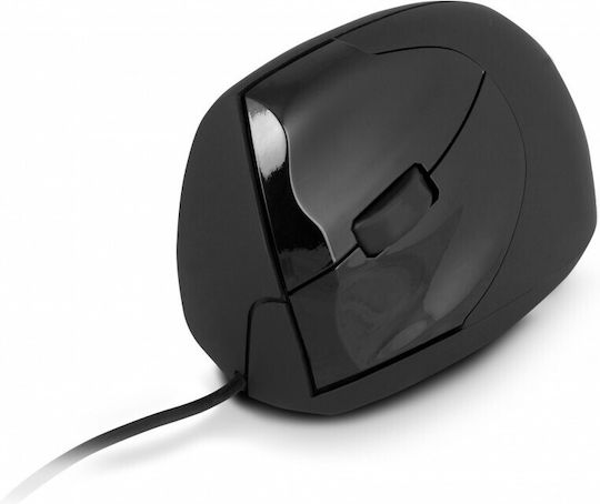 Urban Factory Ergo Wired Ergonomic Mouse for Left-handed Black