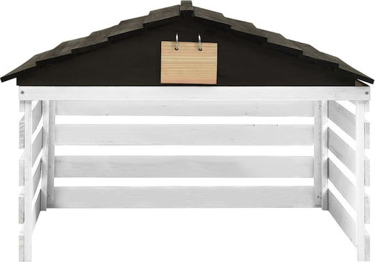 vidaXL Mower Shed White for Lawnmower Robot 78x74x54 cm. 315300