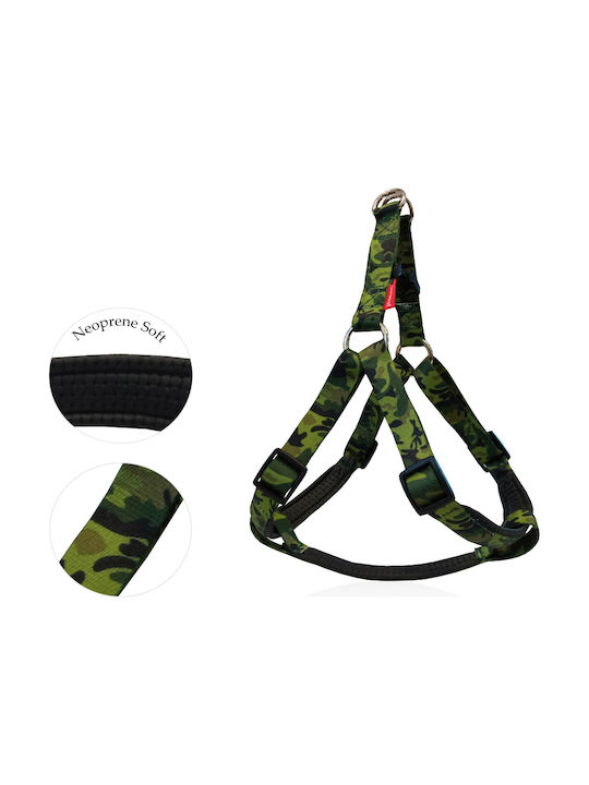 Pet Interest Dog Harness Motivo Camo Green Small 16mm x 35-55cm 32762