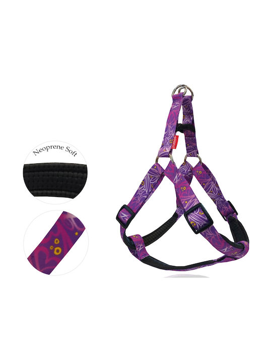 Pet Interest Dog Harness Motivo Rosalina Purple X-Small 10mm x 26-40cm 32791