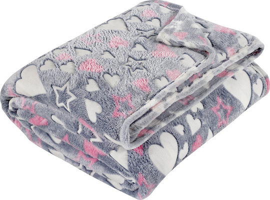 Das Home Blanket Fleece 4770 Gray 160x220cm