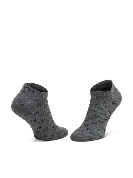 Calvin Klein Men's Patterned Socks Gray 2Pack