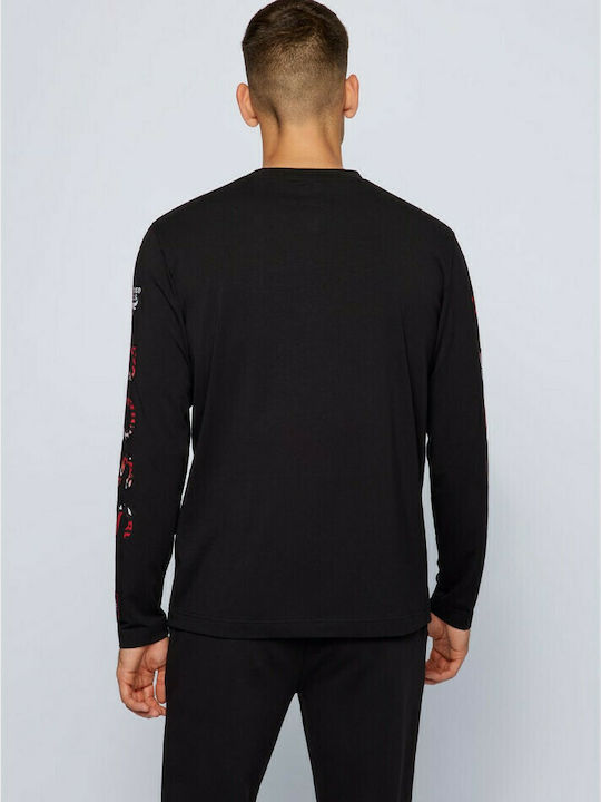 Hugo Boss X NBA Chicago Bulls Men's Athletic Long Sleeve Blouse Black