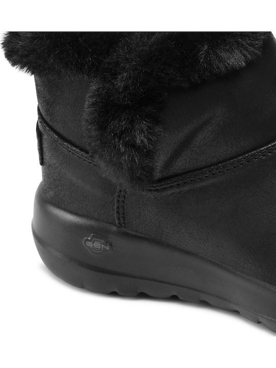 On The Go Joy Women's Ankle Boots with Fur Black