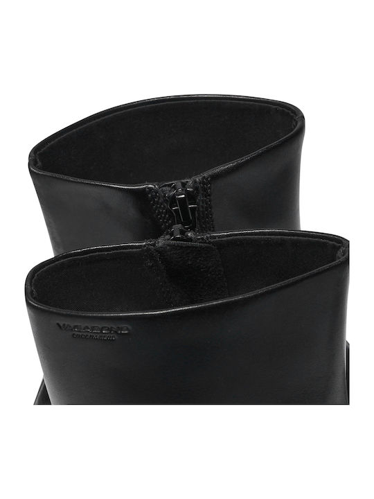 Leather Women's Ankle Boots Black