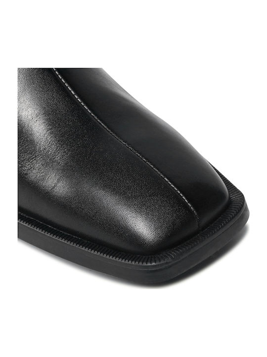 Leather Women's Ankle Boots Black